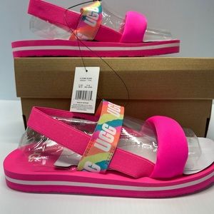 UGG Sandals K Zuma Sling pink size 6 new in box